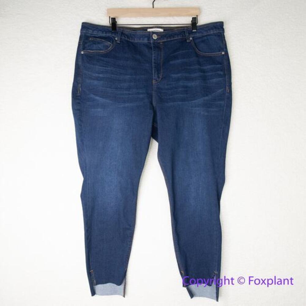New! Eloquii skinny step hem jeans, women plus size 26